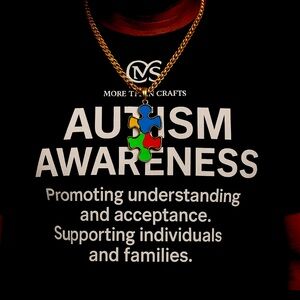 Autism Awareness Puzzle Piece Necklace